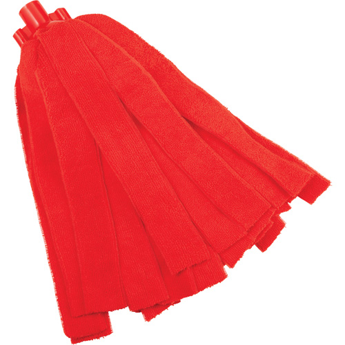 Socket Mop, Red, Microfibre, Cut Style Absolute Business Supply