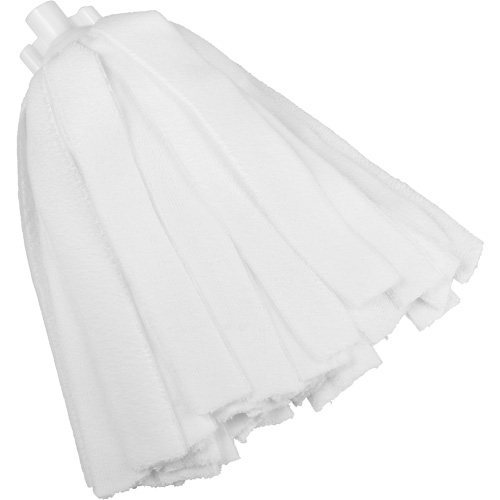 Socket Mop, White, Microfibre, Cut Style Absolute Business Supply