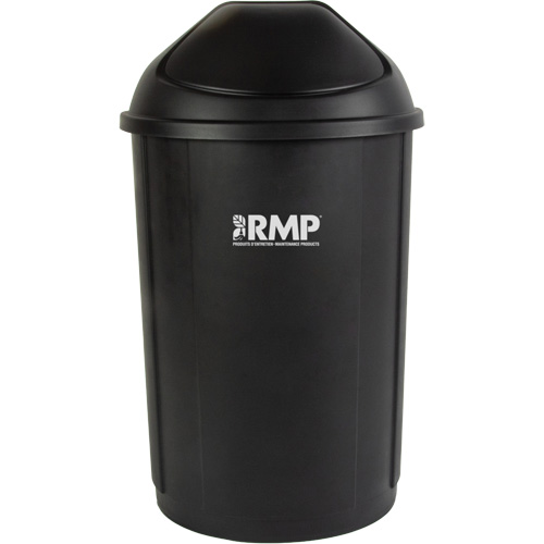 Half-Round Garbage Bin with Lid, Polyethylene, 21 US gal. Absolute Business Supply