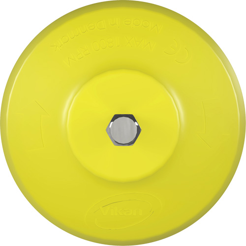 HyDrive Round Drill Brush, Extra Stiff Bristles, 3-1/10" Long, Yellow Absolute Business Supply