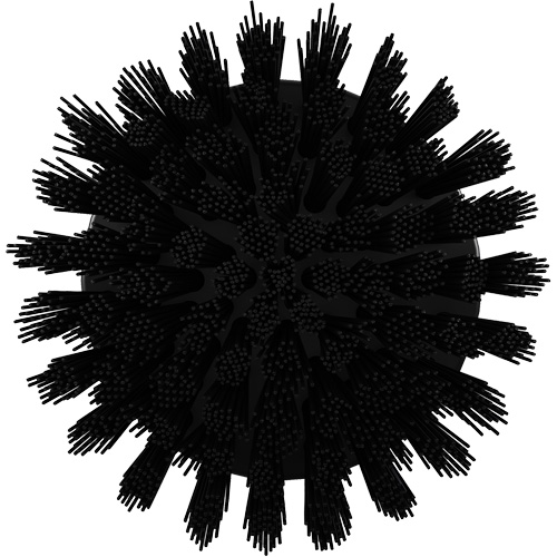 HyDrive Round Drill Brush, Extra Stiff Bristles, 3-1/10" Long, Black Absolute Business Supply