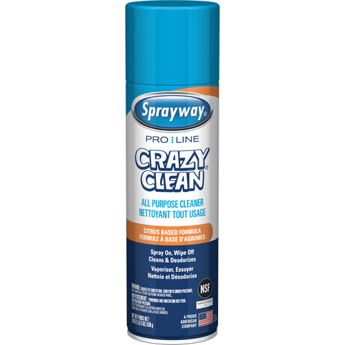 Nettoyant tout usage Pro Line Crazy Clean, 19 oz., Canette a&eacute;rosol Absolute Business Supply