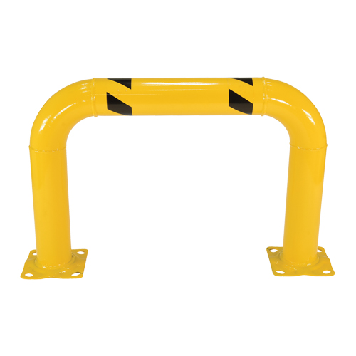 Garde-corps &agrave; profil &eacute;lev&eacute; pour machines, 3' la x 2' h, Jaune Absolute Business Supply