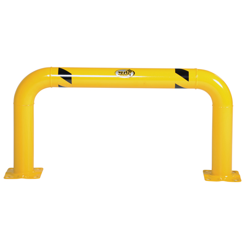 Garde-corps &agrave; profil &eacute;lev&eacute; pour machines, 4' la x 2' h, Jaune Absolute Business Supply