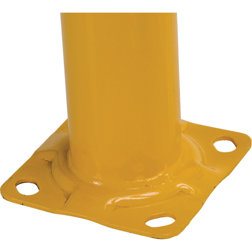Garde-corps &agrave; profil &eacute;lev&eacute; pour machines, 4' la x 3,5' h, Jaune Absolute Business Supply