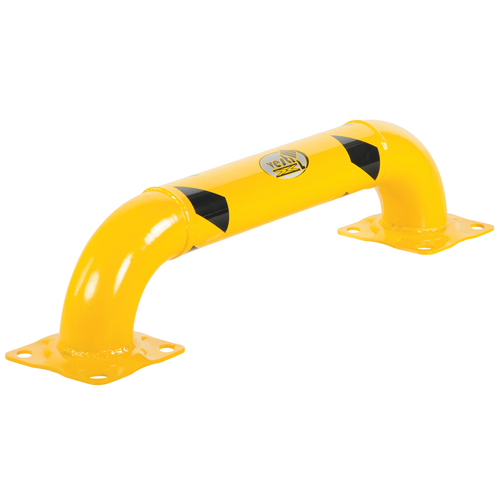 Garde-corps &agrave; profil bas pour rayonnages, 3' la x 0,75' h, Jaune Absolute Business Supply