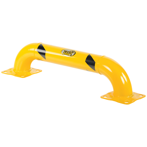 Garde-corps &agrave; profil bas pour rayonnages, 3' la x 0,75' h, Jaune Absolute Business Supply