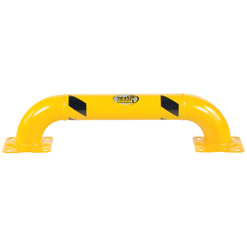 Garde-corps &agrave; profil bas pour rayonnages, 3' la x 0,75' h, Jaune Absolute Business Supply