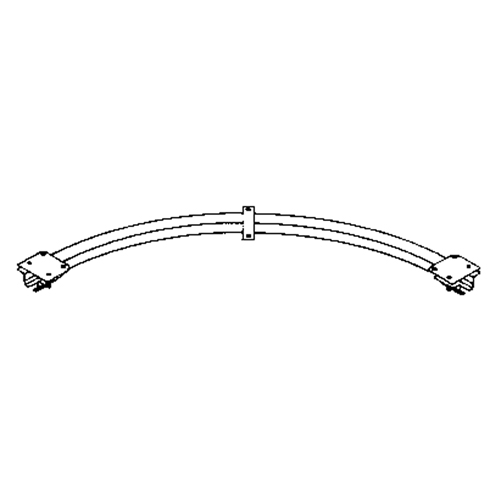 Ceiling Mounted 90° Curved Curtain Partition Track, 3' L Absolute Business Supply