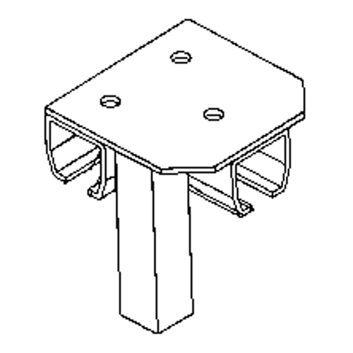 Floor Mount Curtain Partition Connector Absolute Business Supply