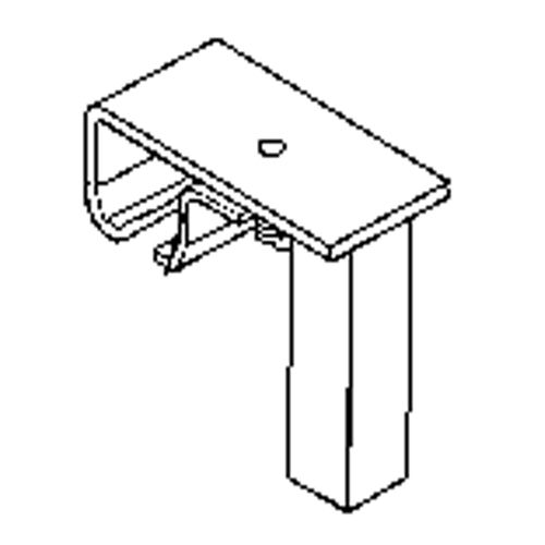 Track Bracket for Floor Support Hardware Absolute Business Supply
