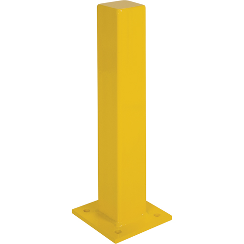 Heavy-Duty Bollards, Steel, 36" H x 4" W, Yellow Absolute Business Supply