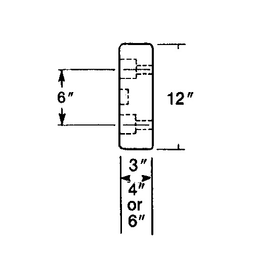Butoirs de quai en caoutchouc moul&eacute;s, Caoutchouc, 30" la x 4" p x 10" h Absolute Business Supply
