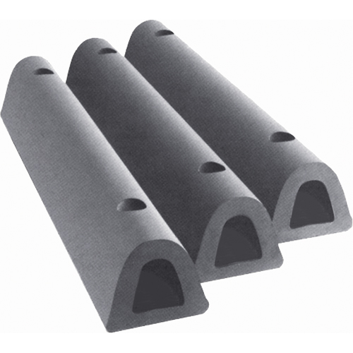 Extruded Rubber Dock Fenders, Rubber, 4-1/2" W x 12" L x 3-3/4" D Absolute Business Supply