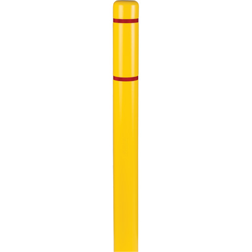 Capuchons en polyethylene pour borne de protection, 4-1/2" dia. x 52" l, Jaune Absolute Business Supply