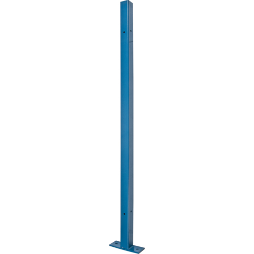 Poteau universel, 4,125' h x 2" la, Bleu Absolute Business Supply