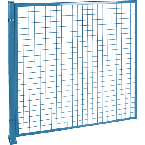 Protecteurs de p&eacute;rim&egrave;tre - Style treillis m&eacute;tallique, 4' h x 4' la, Bleu Absolute Business Supply