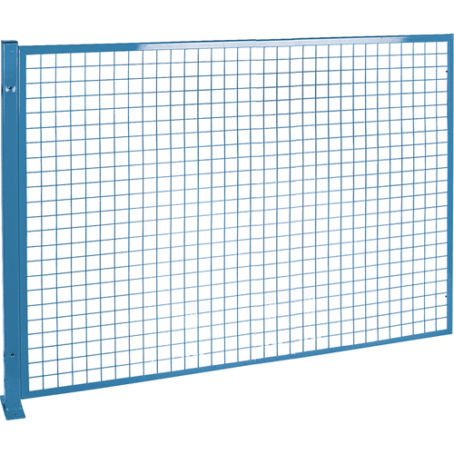Protecteurs de p&eacute;rim&egrave;tre - Style treillis m&eacute;tallique, 4' h x 8' la, Bleu Absolute Business Supply