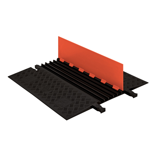 Guard Dog&reg; Low Profile ADA/DDA Cable Protector, 5 Channels, 36" L x 33.3" W x 1.25" H Absolute Business Supply