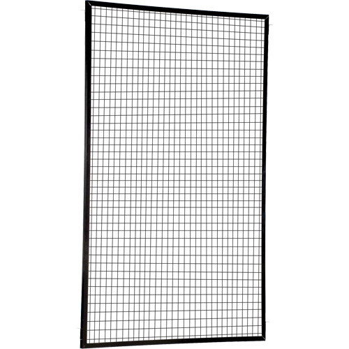 Panneau de protection p&eacute;rim&eacute;trique ajustable, 8' h x 5' la, Noir Absolute Business Supply