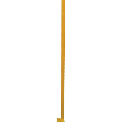 Adjustable Perimeter Guard Corner Post, 4" W x 72" H, Yellow Absolute Business Supply