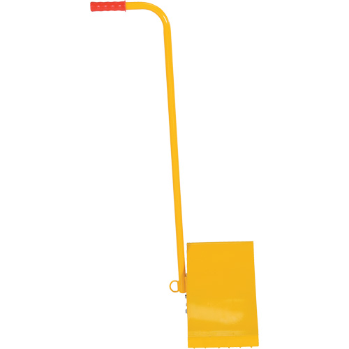 Cale de roue avec poign&eacute;e ergonomique, Acier, Jaune, 8" la x 10-3/4" p x 9-1/8" h Absolute Business Supply