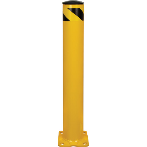 Safety Bollard, Steel, 36" H x 5-1/2" W, Yellow Absolute Business Supply