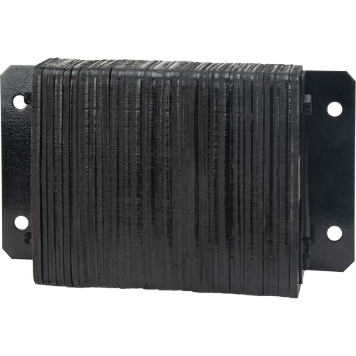 Laminated Dock Bumpers, Horizontal, Rubber, 18" W x 4" D x 12" H Absolute Business Supply