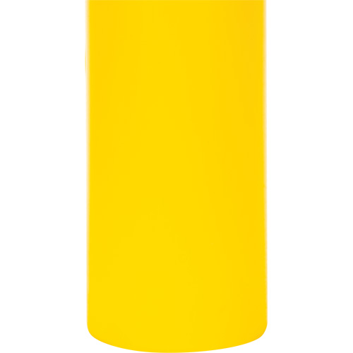 Capuchon en poly&eacute;thyl&egrave;ne pour borne de protection, 4-1/2" dia. x 64" l, Rouge/Jaune Absolute Business Supply