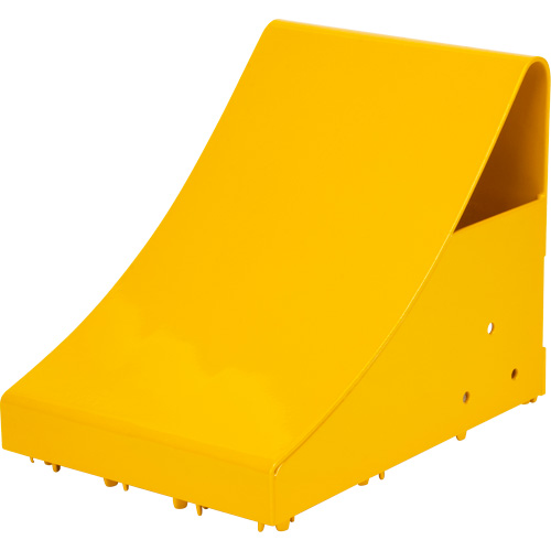 Ice Chocks, Steel, Yellow, 8-1/16" W x 10-5/8" D x 8-13/16" H Absolute Business Supply