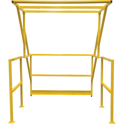 Mezzanine Safety Gate, 70" L x 77" H, 78" Raised, Yellow Absolute Business Supply