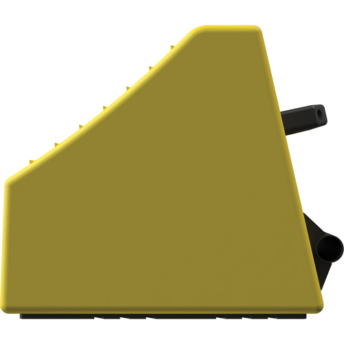 Checkers Safety Heavy-Duty Ultra Class Mining Wheel Chock, HDPE, Yellow, 14-1/2" W x 17-1/2" D x 16" H Absolute Business Supply