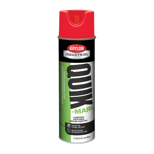 Peinture de marquage industrielle &agrave; base d'eau pour le travail en hauteur Quik-Mark, 17 oz, Canette a&eacute;rosol Absolute Business Supply