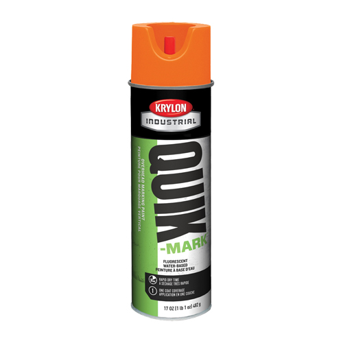 Peinture de marquage industrielle &agrave; base d'eau pour le travail en hauteur Quik-Mark, 17 oz, Canette a&eacute;rosol Absolute Business Supply