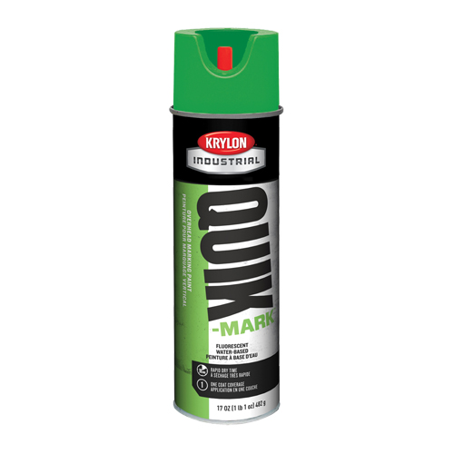 Peinture de marquage industrielle &agrave; base d'eau pour le travail en hauteur Quik-Mark, 17 oz, Canette a&eacute;rosol Absolute Business Supply
