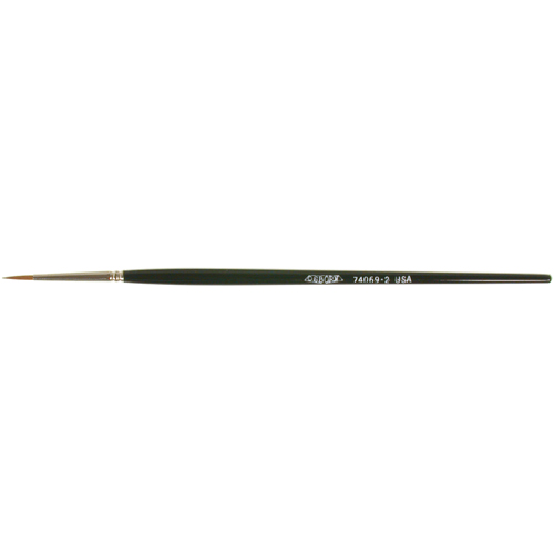 Artist Paint Brush, 3/32" Brush Width, Red Sable, Wood Handle Absolute Business Supply
