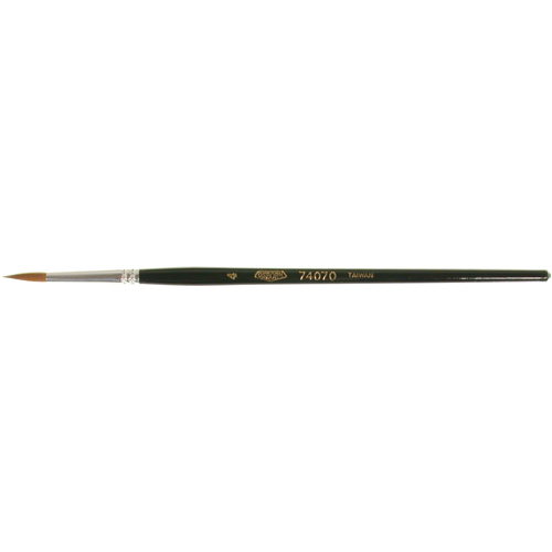 Artist Paint Brush, 1/8" Brush Width, Red Sable, Wood Handle Absolute Business Supply
