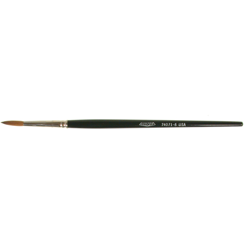 Artist Paint Brush, 5/32" Brush Width, Red Sable, Wood Handle Absolute Business Supply