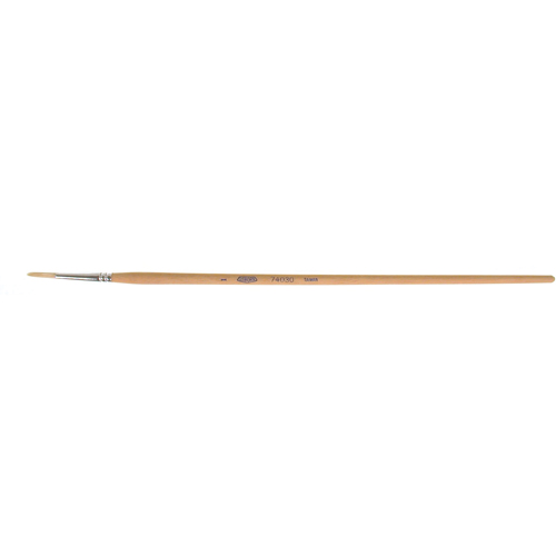 Pure White Bristle Round Marking Paint Brush, 9/64" Brush Width, White China, Wood Handle Absolute Business Supply