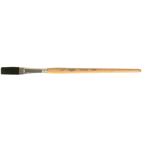 One Stroke Paint Brush, 1/2" Brush Width, Ox Hair, Wood Handle Absolute Business Supply