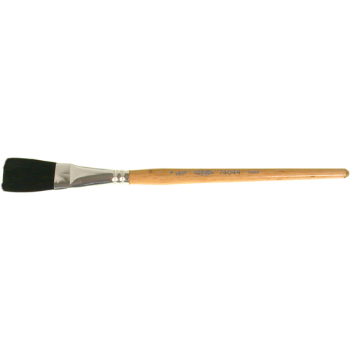 Pinceau une passe, Largeur de la brosse de 3/4", Soie de bœuf, Manche &agrave; Bois Absolute Business Supply