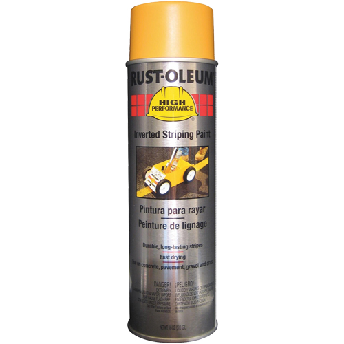 High Performance 2300 System Inverted Striping Spray Paint, Yellow, 18 oz., Aerosol Can Absolute Business Supply