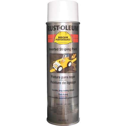 Peinture de traçage en a&eacute;rosol syst&egrave;me 2300 haute performance applicable en position invers&eacute;e, Blanc, 18 oz, Canette a&eacute;rosol Absolute Business Supply