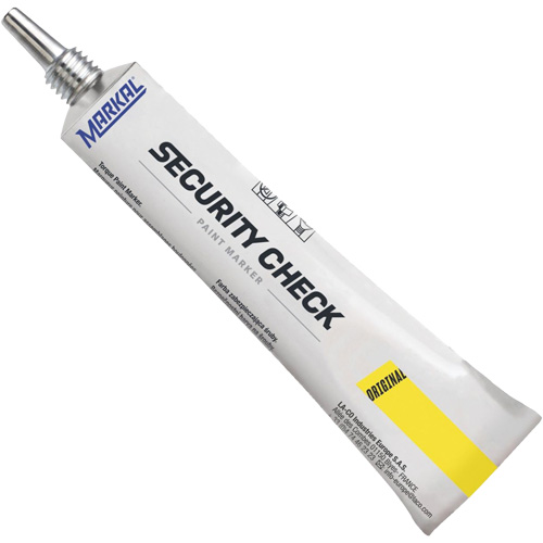 Security Check Paint Marker, 1.7 oz., Tube, Yellow Absolute Business Supply