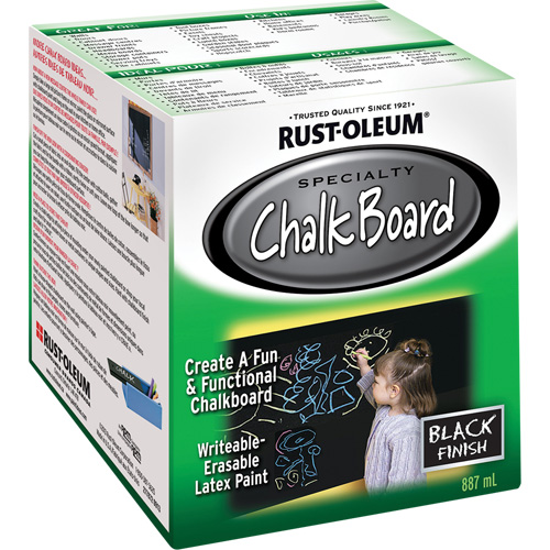 Chalk Board Paint, 877 ml, Can, Black Absolute Business Supply