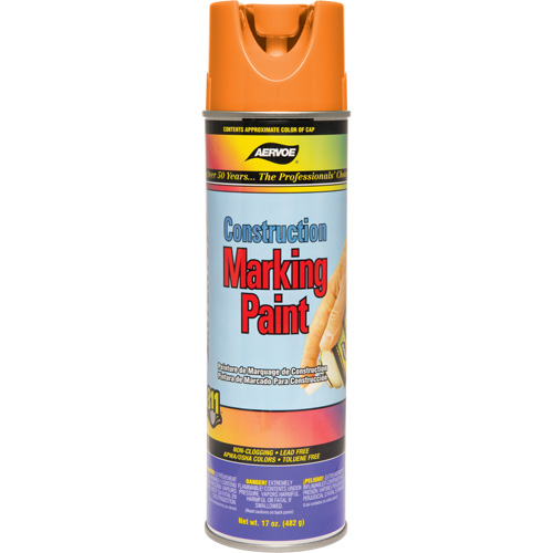 Construction Marking Paint, 17 oz., Aerosol Can Absolute Business Supply