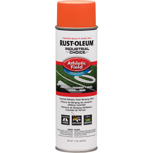 Peinture de lignage pour terrains de sport AF1600, Orange, Canette a&eacute;rosol Absolute Business Supply