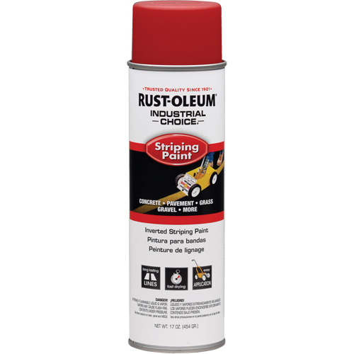 Peinture pour traçage de ligne &agrave; l'envers du syst&egrave;me S1600, Rouge, Canette a&eacute;rosol Absolute Business Supply