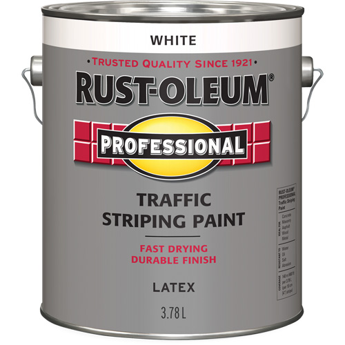 Peinture pour traçage de lignes de circulation, Blanc, 3,78 L, Cruche Absolute Business Supply