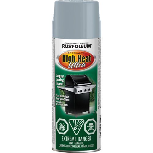 Peinture &eacute;mail en a&eacute;rosol haute temp&eacute;rature ultra Sp&eacute;cialit&eacute;, Canette a&eacute;rosol, Argent Absolute Business Supply